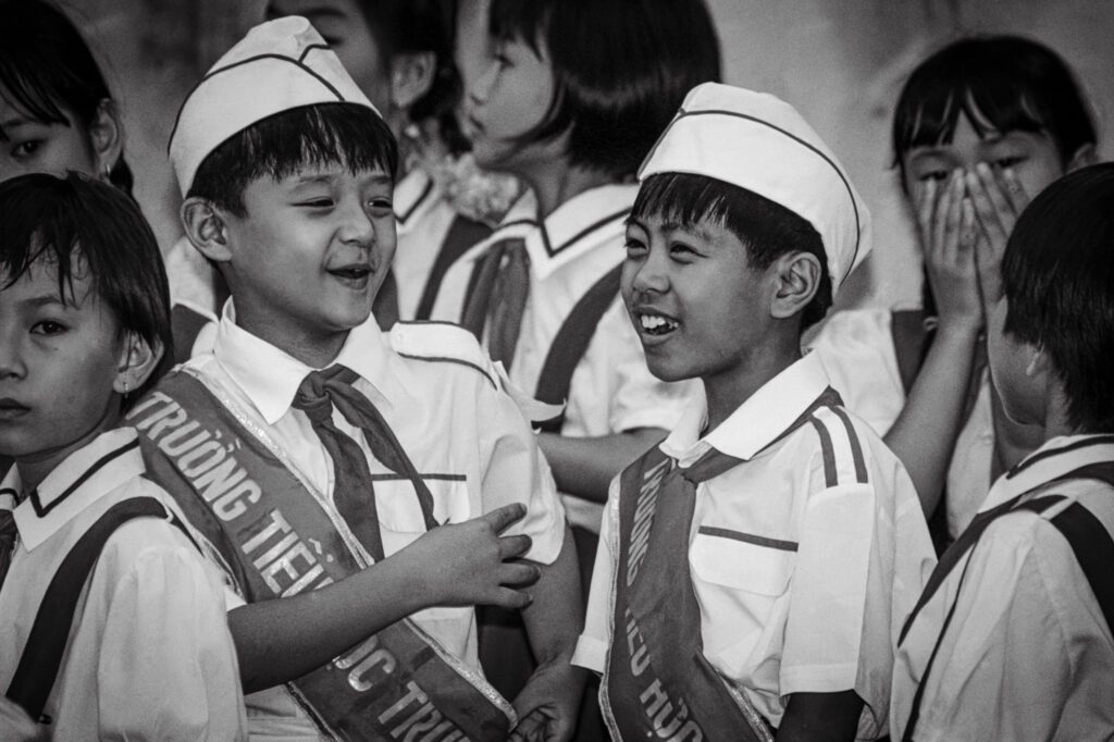 First day back at school, Trung Vuong Secondary School, 1997 / Ngày đầu tiên trở lại THCS Trưng Vương, 1997