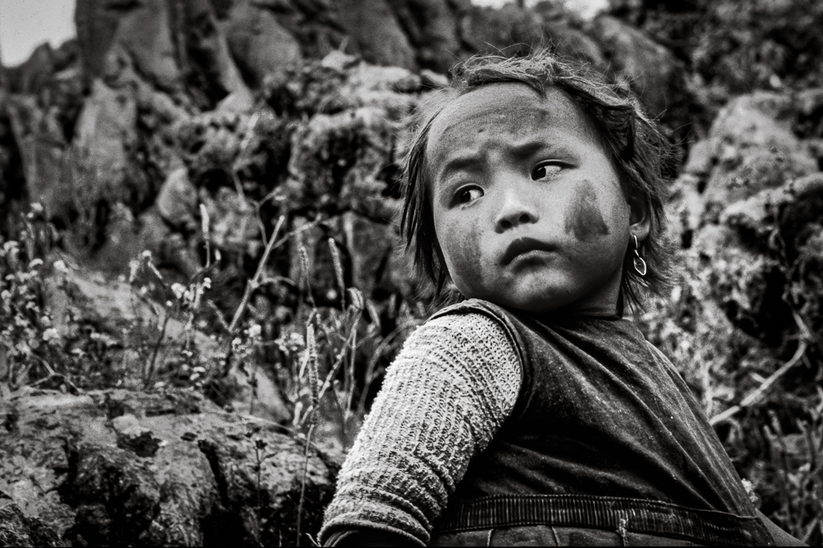 Hmong girl, Dong Van, Ha Giang. 4 Jan 1993