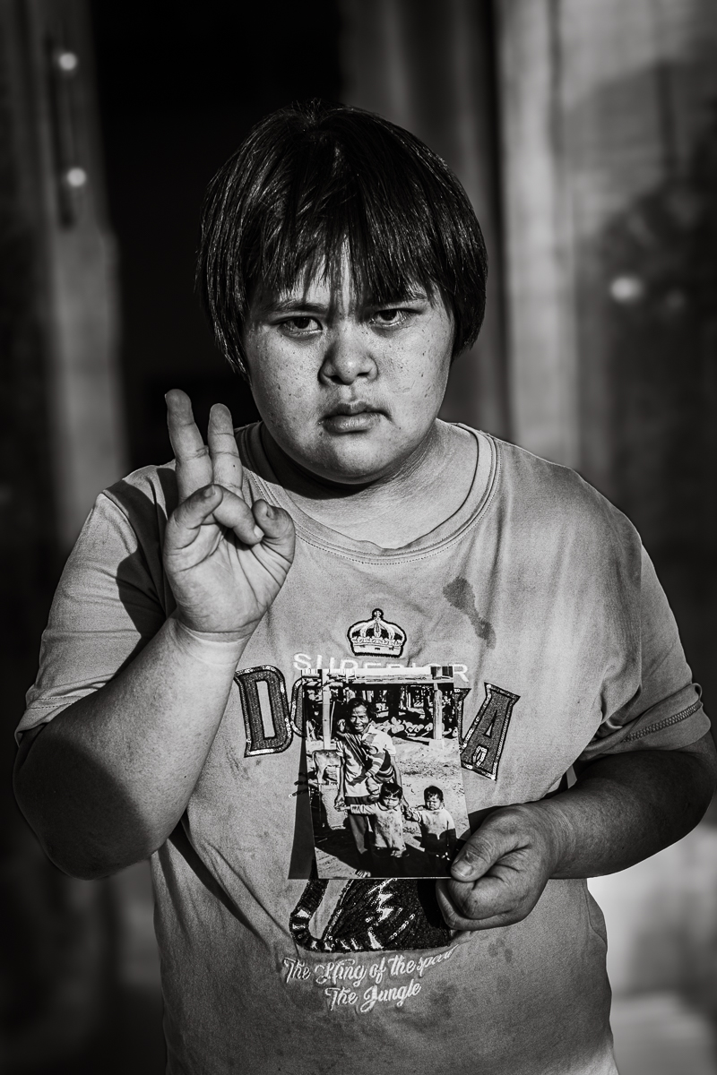 Young boy, Kon Ro Bang II, Kontum. 8 Dec 1992 & 1 Dec 2022