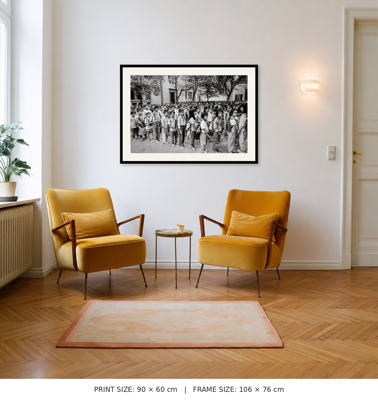 60 × 90 cm print shown in its approximate outer frame