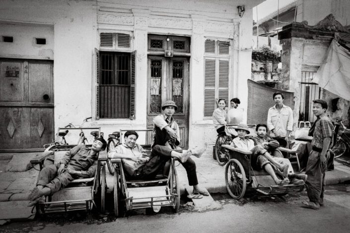 Cyclo drivers, Nguyen Quang Bich, Hanoi. Oct 1992