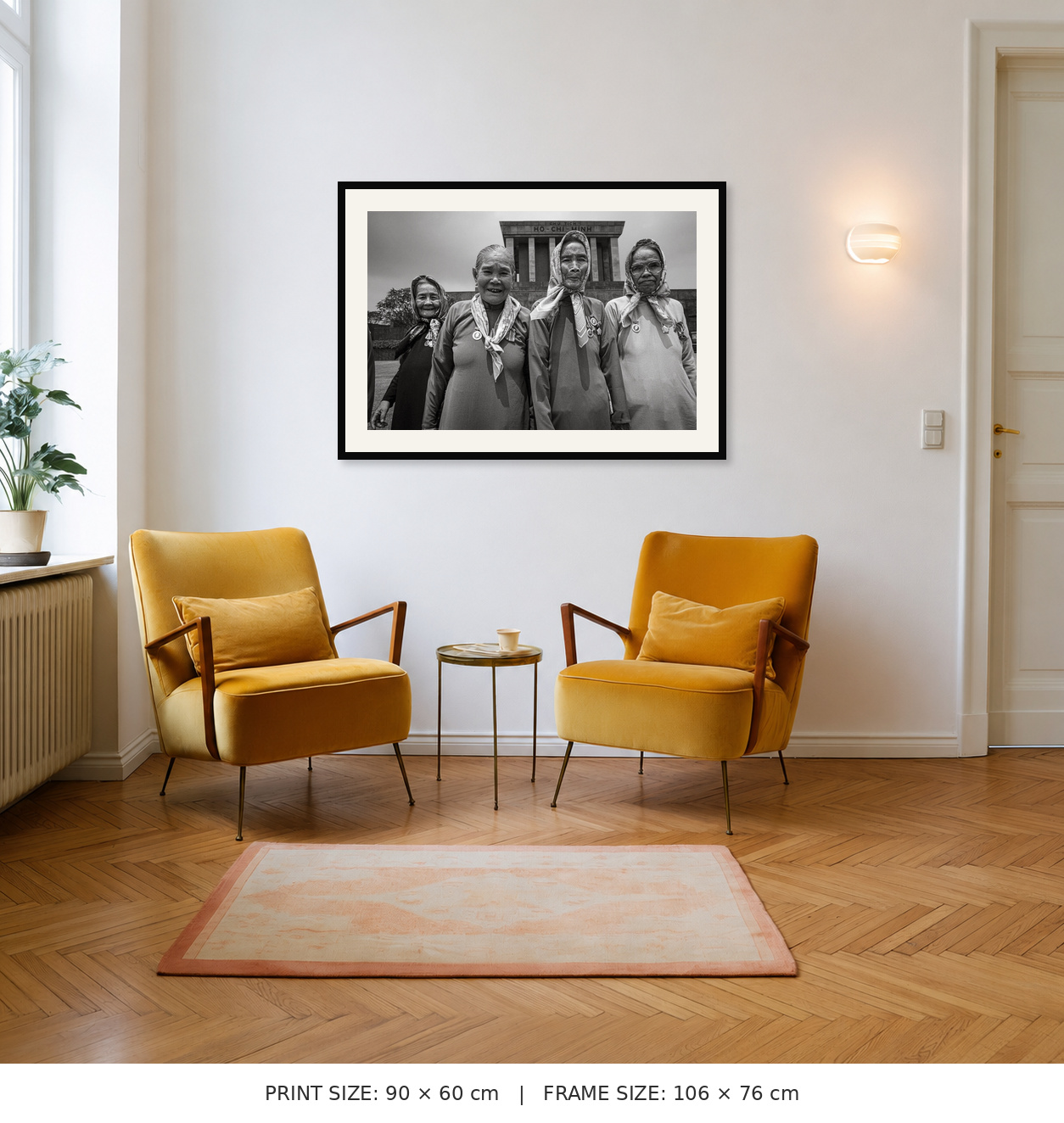 60 × 90 cm print shown in its approximate outer frame
