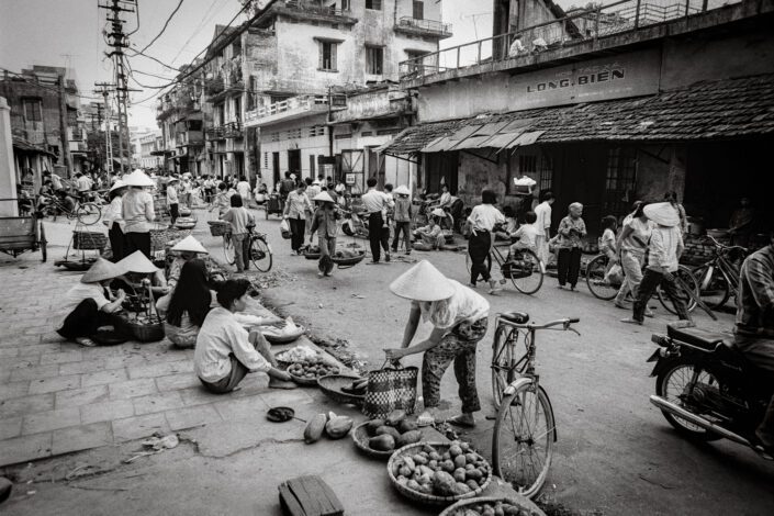 Street Market, Dong Xuan, Hanoi. Oct 1992