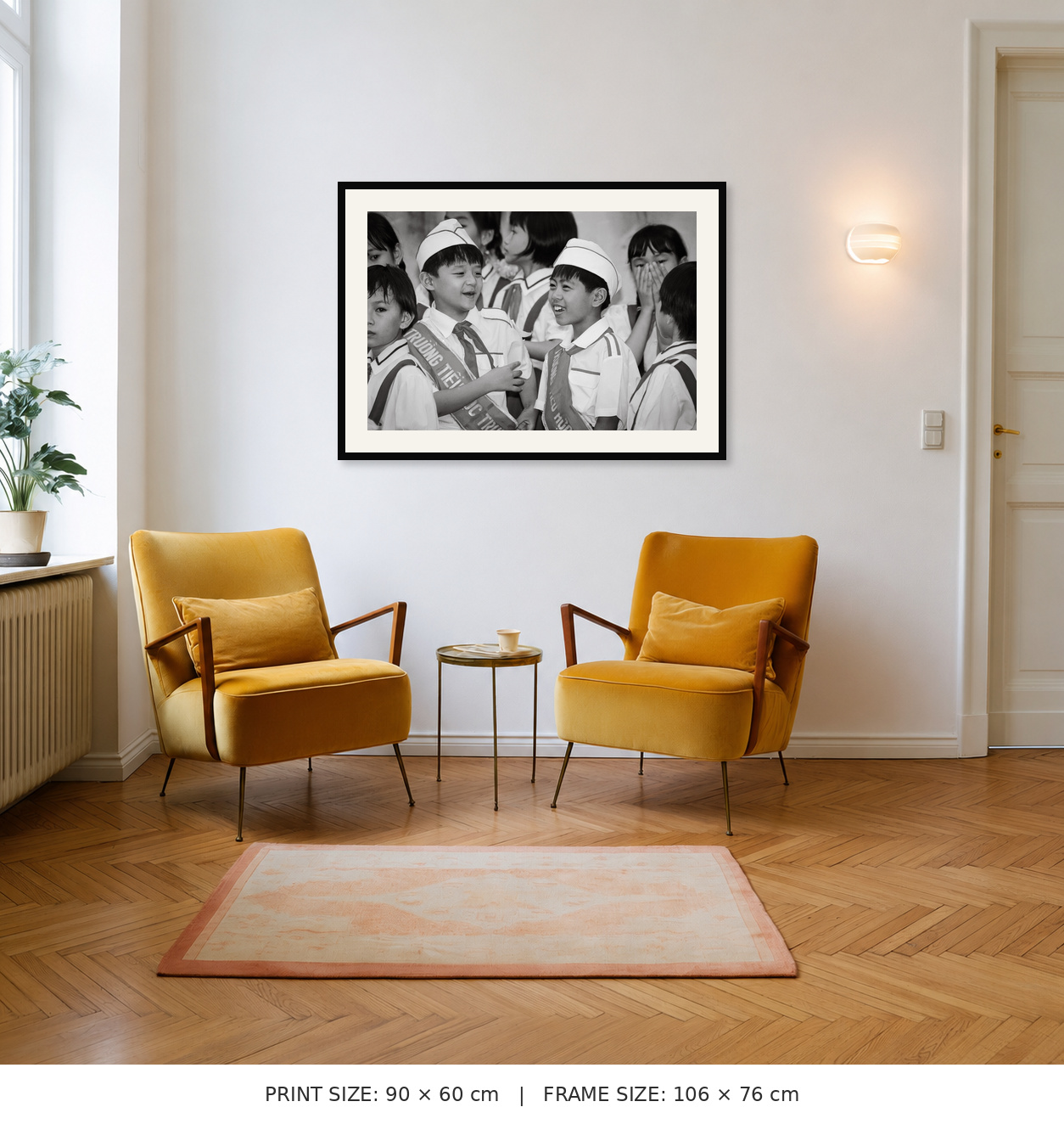 60 × 90 cm print shown in its approximate outer frame