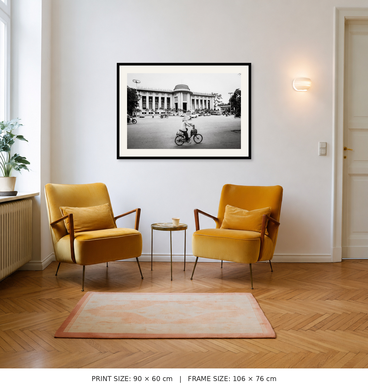 60 × 90 cm print shown in its approximate outer frame