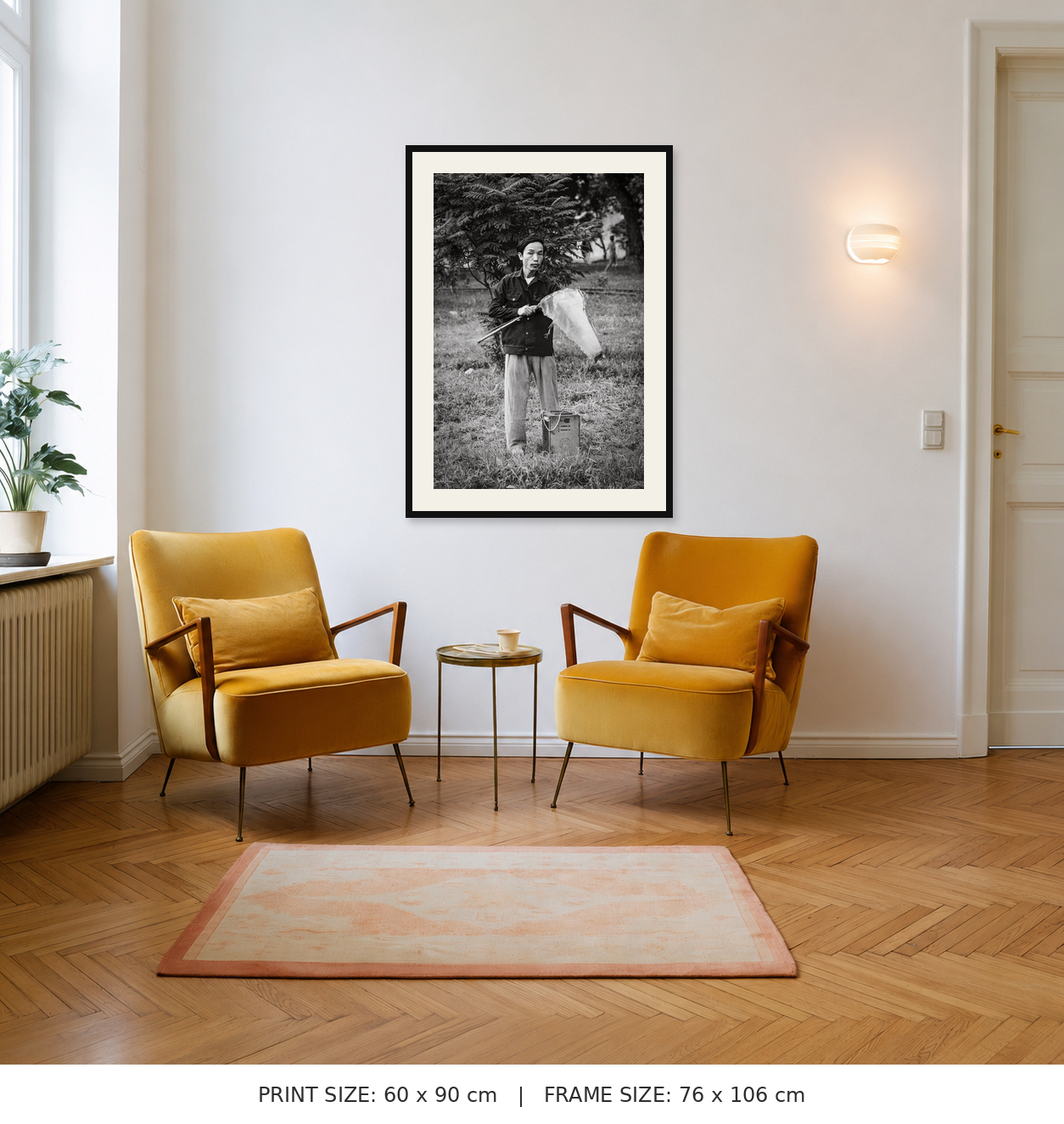 60 × 90 cm print shown in its approximate outer frame